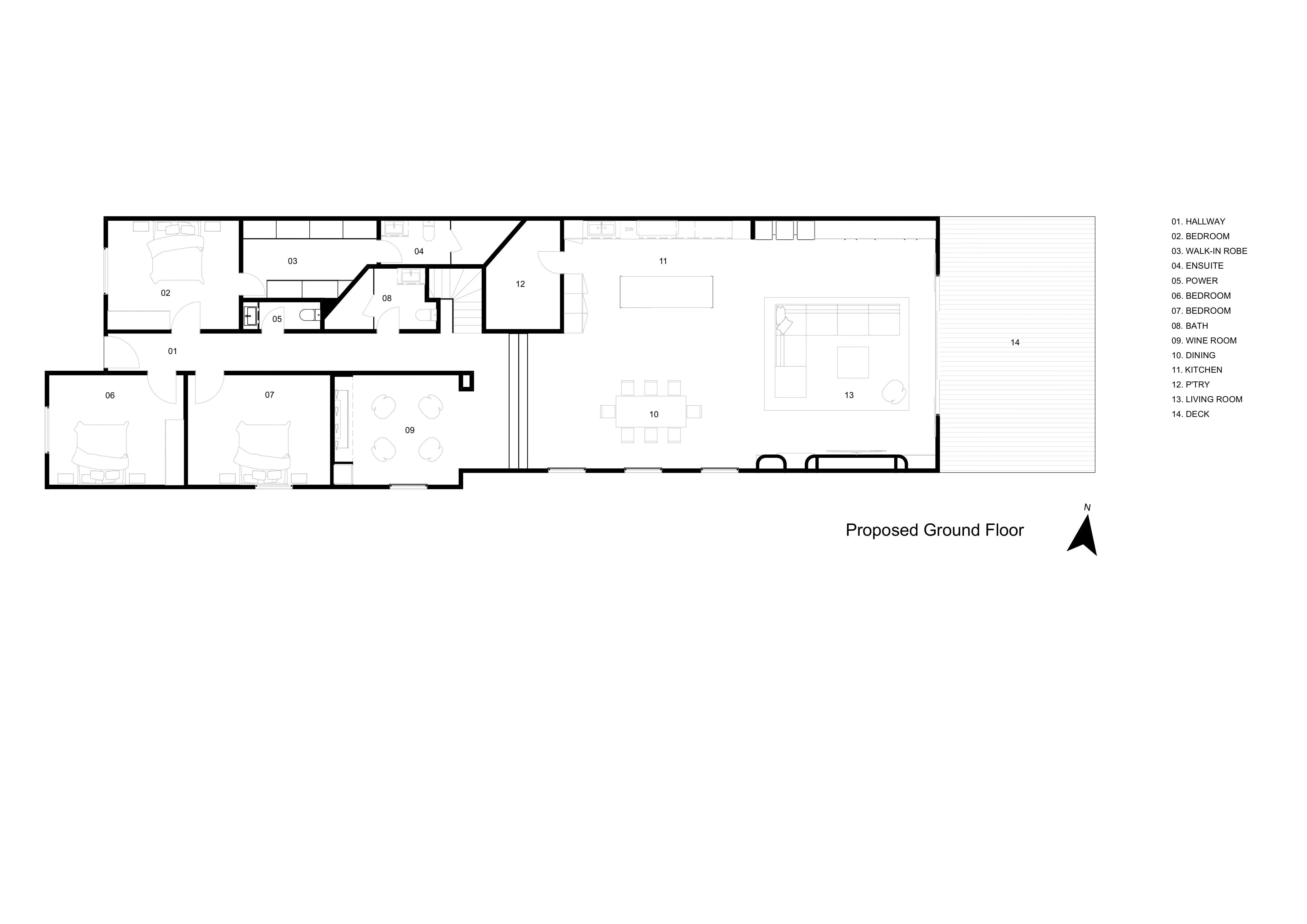 Brook Street Project garden elevation