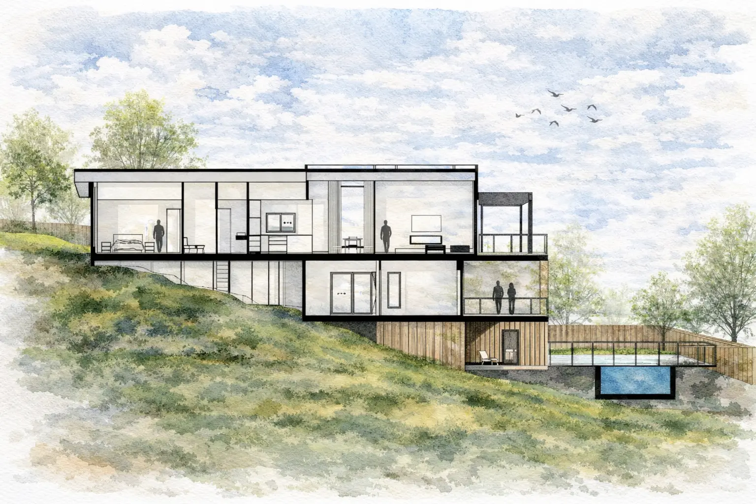 Myrtle Project garden elevation