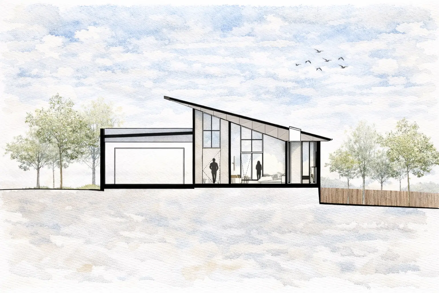 Myrtle Project garden elevation